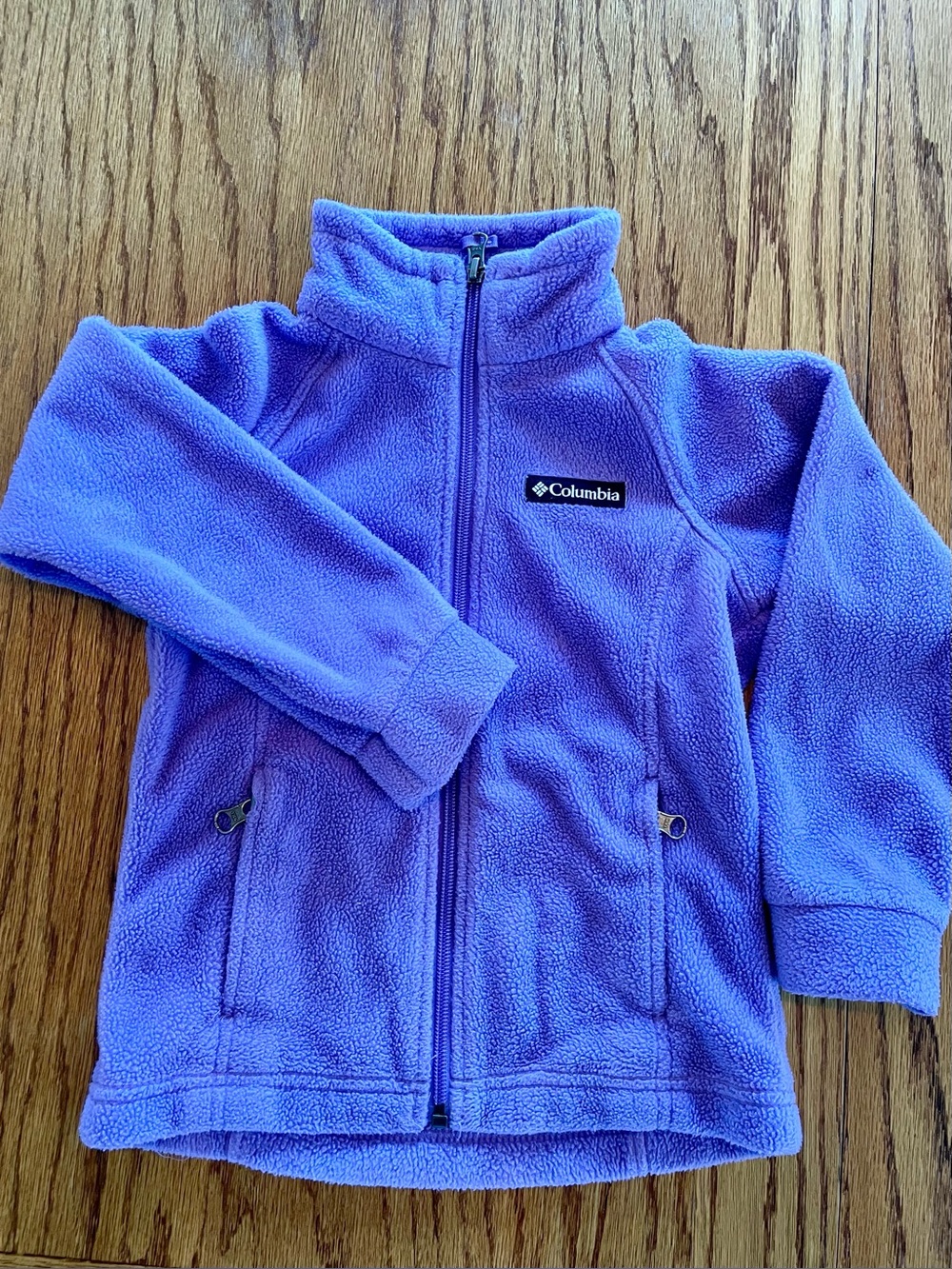 Columbia Girls' Purple Fleece Zip-Up Jacket
